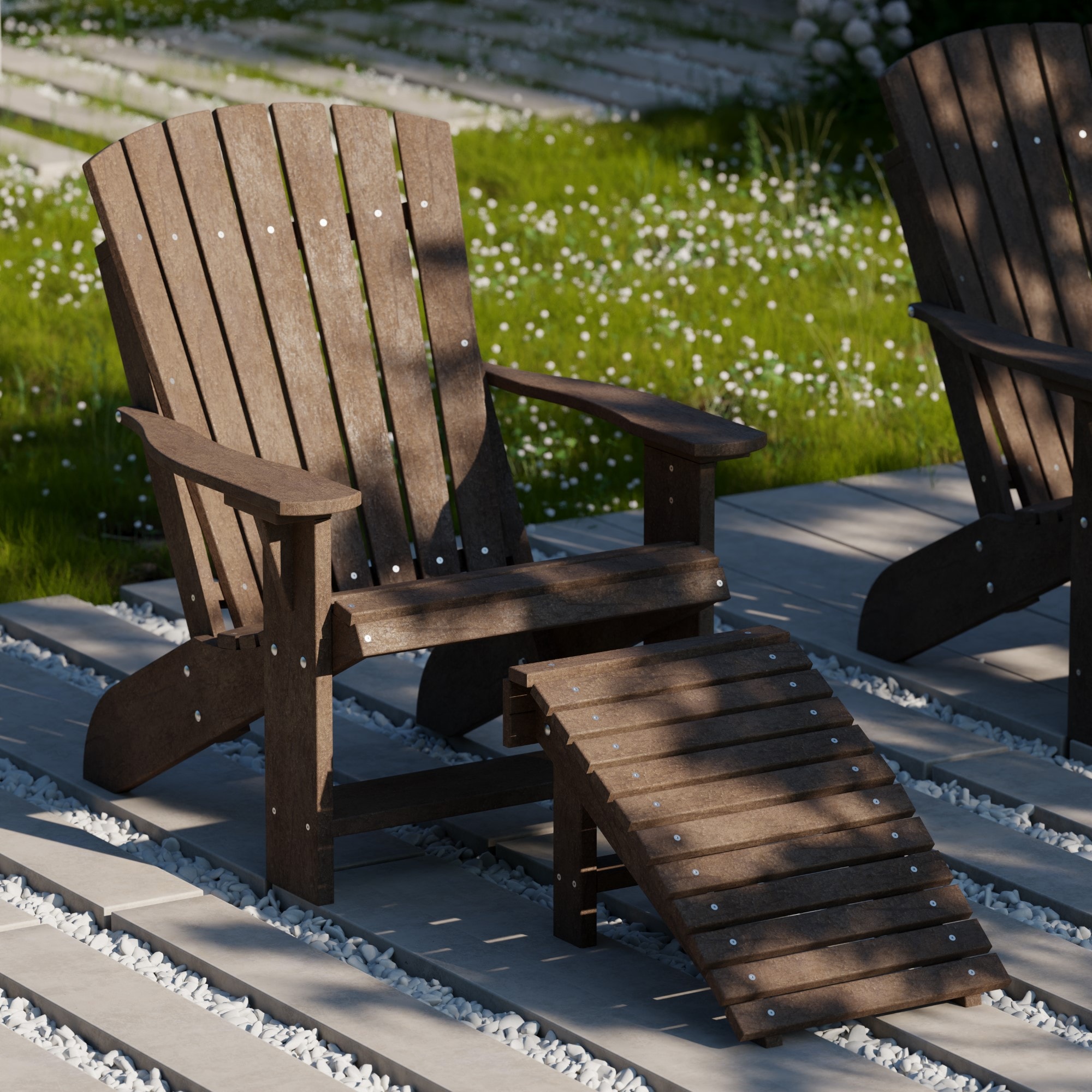 Wildridge Heritage Folding Tudor Brown HDPE Foot stool Wildridge Heritage Folding Tudor Brown HDPE Foot stool