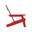 Taylor & Logan Nellis Red Plastic Frame Stationary Adirondack Chair with Solid Seat Taylor & Logan Nellis Red Plastic Frame Stationary Adirondack Chair with Solid Seat