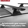 Yakima 60 Inch Aluminum T Slot Jetstream Bar Aerodynamic Crossbars for Roof Rack Systems Compatible with Any Streamline Tower, Black, Set of 2