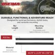 Yakima 60 Inch Aluminum T Slot Jetstream Bar Aerodynamic Crossbars for Roof Rack Systems Compatible with Any Streamline Tower, Black, Set of 2