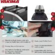 Yakima Sightline Set of 4 Towers Roof Rack Tower for Vehicles with Flush-Mounted Side Rails Works w/Jetstream, HD Bar, CoreBar, and RoundBar Crossbars
