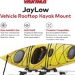 Yakima JayLow J-Cradle Rooftop Kayak Mount for 1 or 2 Kayaks – Car Roof Rack Carrier for Round, Square, Factory or Aerodynamic Crossbars, Holds 1 Boat Up to 100lbs or 2 Boats Up to 130lbs Total Yakima JayLow J-Cradle Rooftop Kayak Mount for 1 or 2 Kayaks – Car Roof Rack Carrier for Round, Square, Factory or Aerodynamic Crossbars, Holds 1 Boat Up to 100lbs or 2 Boats Up to 130lbs Total