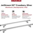 YAKIMA, JetStream Bar Aerodynamic Crossbars for Roof Rack Systems, Set of 2, Silver, Small (50