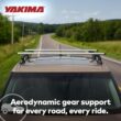 YAKIMA, JetStream Bar Aerodynamic Crossbars for Roof Rack Systems, Set of 2, Silver, Small (50
