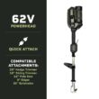 Green Machine 62-Volt Cordless Multitool Power Head with 2.5Ah Battery and Charger GMMT6200-PH