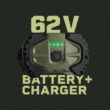 Green Machine 62-Volt Cordless Multitool Power Head with 2.5Ah Battery and Charger GMMT6200-PH