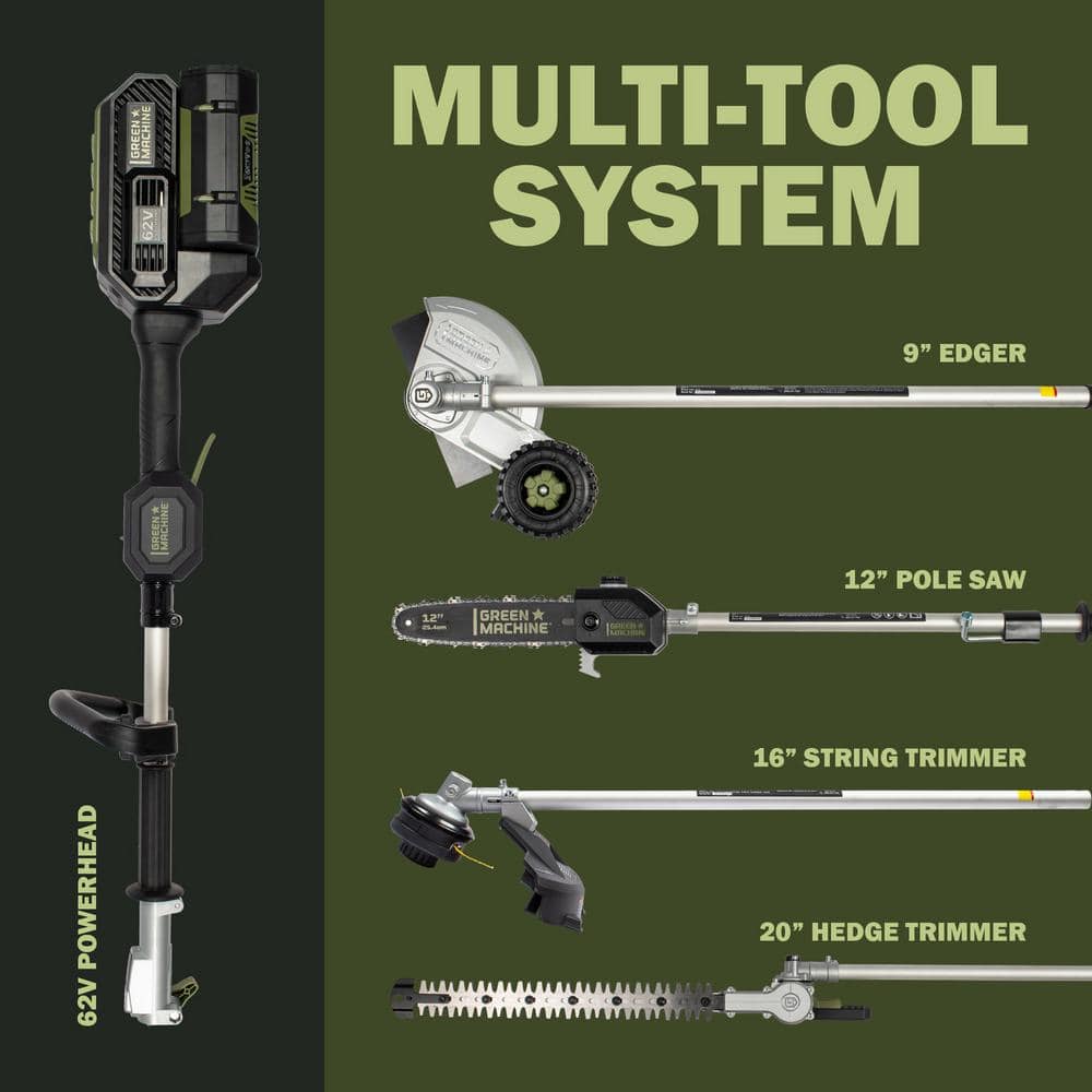 Green Machine 16 in. String Trimmer Attachment for Multitool Power Head GMMT6200-STA Green Machine 16 in. String Trimmer Attachment for Multitool Power Head GMMT6200-STA