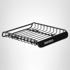 Yakima LoadWarrior Medium Sized Heavy Duty Steel Cargo Basket Roof Rack with Universal Mounting Hardware for All Yakima StreamLine Crossbars, Black