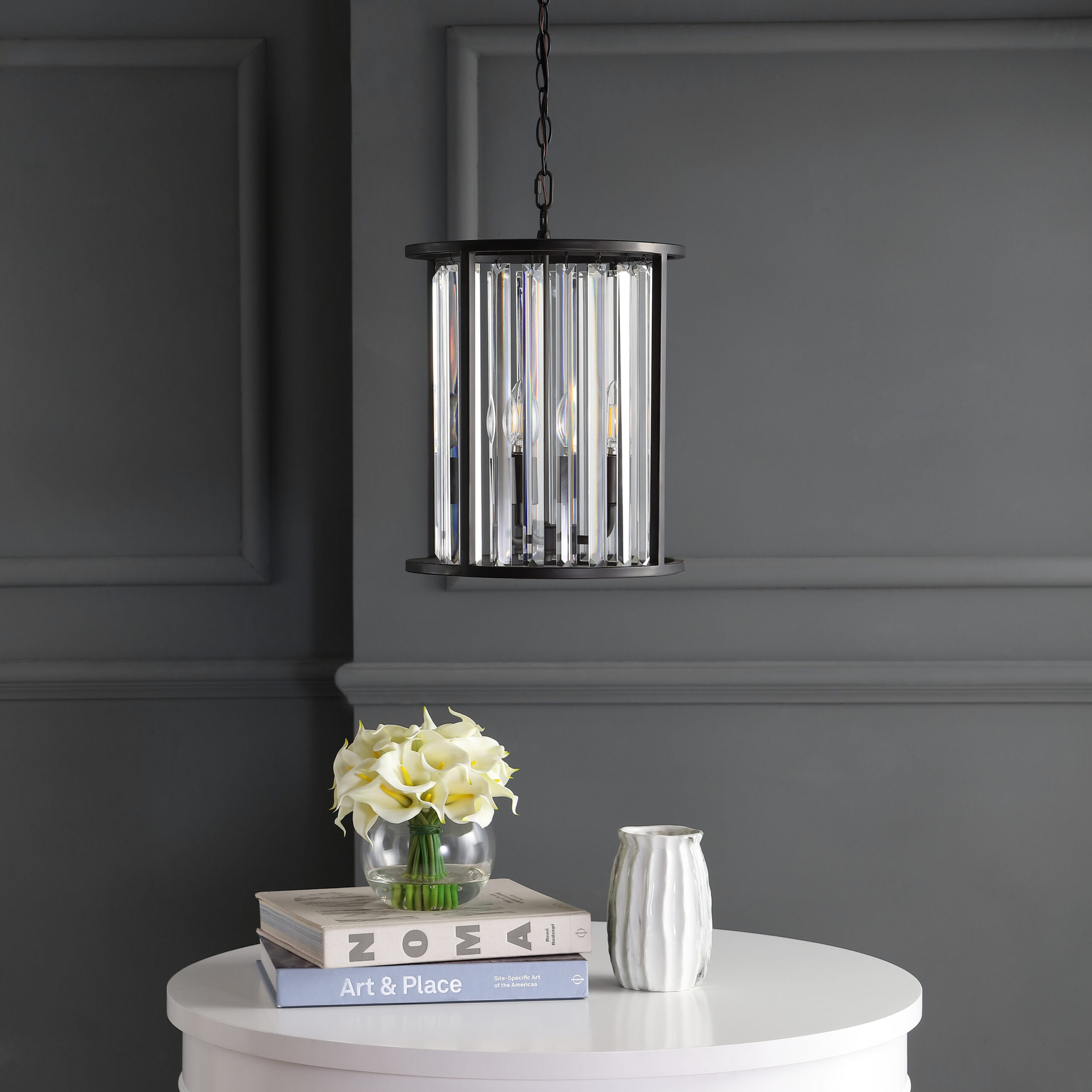 JONATHAN Y Bevin Modern/contemporary Transitional 3 -Light Oil Rubbed Bronze Farmhouse Cylinder Medium Hanging Pendant Light JONATHAN Y Bevin Modern/contemporary Transitional 3 -Light Oil Rubbed Bronze Farmhouse Cylinder Medium Hanging Pendant Light