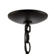 JONATHAN Y Coronet 20-in. Seeded Glass/Iron Rustic Round 3 -Light Oil-rubbed Black Seeded glass Iron Chandelier