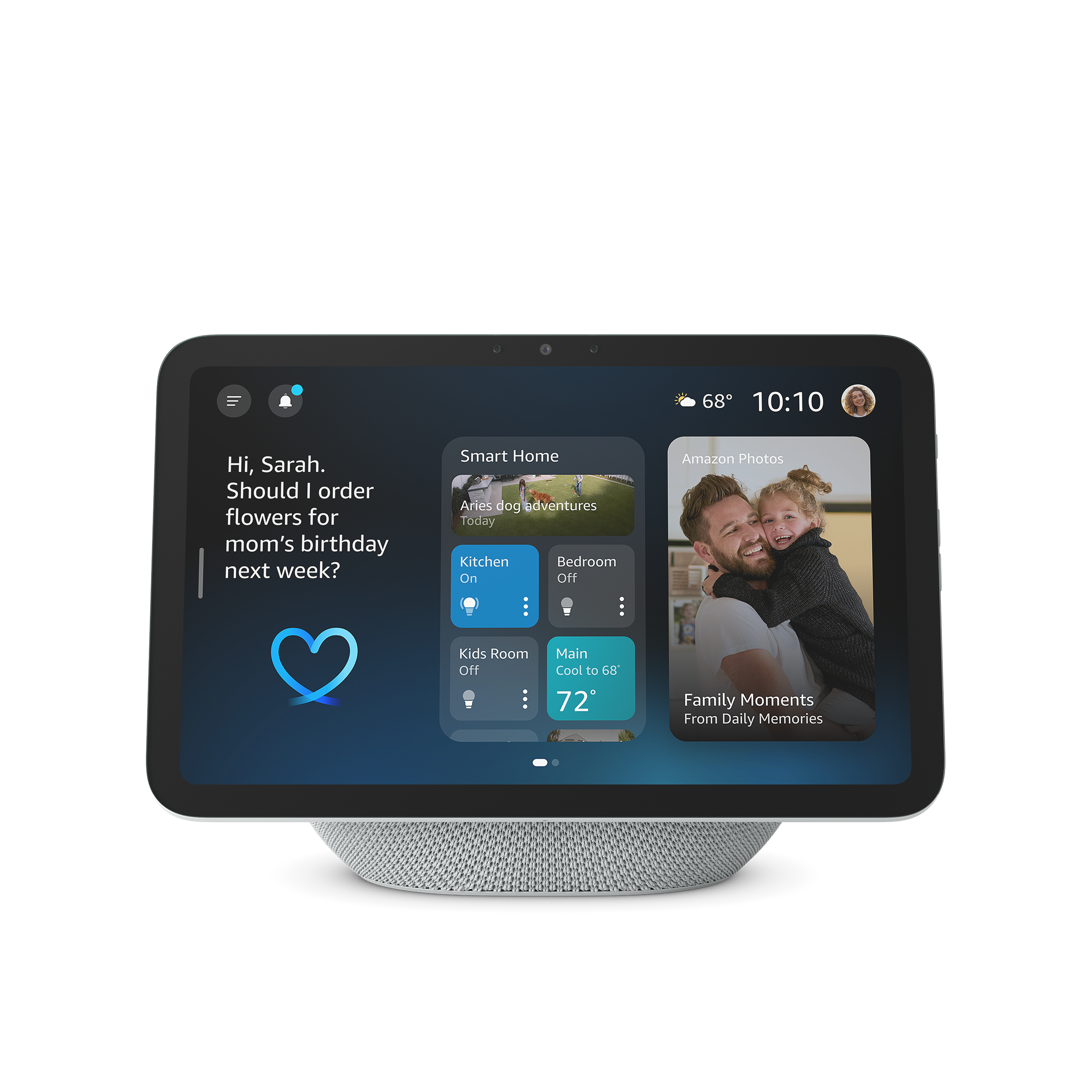 Amazon Echo Show 8, Glacier (newest model), Vibrant HD 8.7" display with spatial audio, designed for Alexa+ Amazon Echo Show 8, Glacier (newest model), Vibrant HD 8.7" display with spatial audio, designed for Alexa+