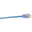Southwire 100-ft 12 / 3 Heavy Duty 3 Prong Cool Blue Indoor/Outdoor Extension Power Cord