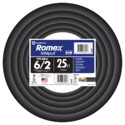 Southwire 25-ft 6 / 2 / Romex SIMpull Stranded Indoor CU NM-B W/G Individual pack ( By-the-roll )