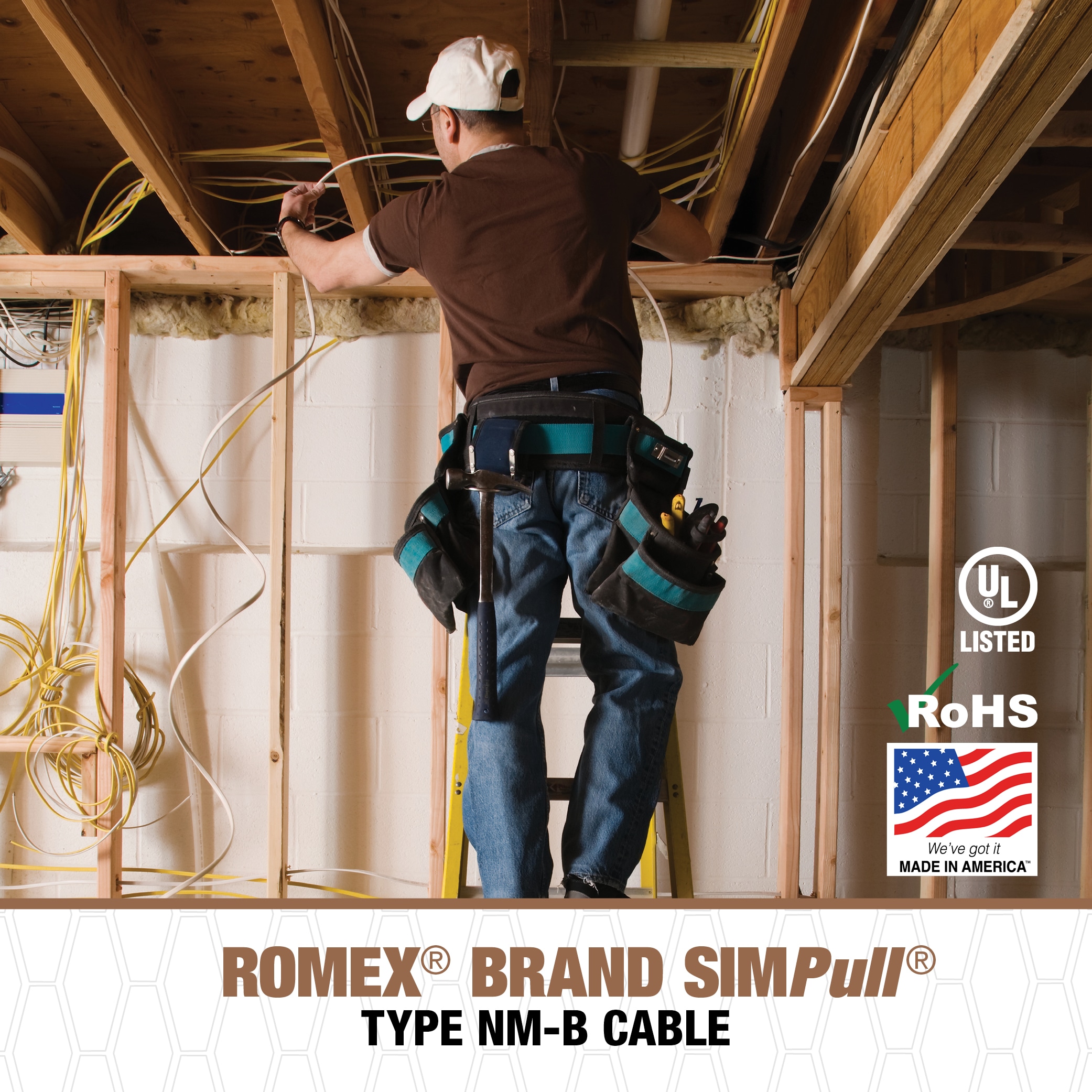 Southwire 25-ft 8 / 2 / Romex SIMpull Stranded Indoor CU NM-B W/G Individual pack ( By-the-roll ) Southwire 25-ft 8 / 2 / Romex SIMpull Stranded Indoor CU NM-B W/G Individual pack ( By-the-roll )