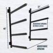 StoreYourBoard Shenandoah Kayak Storage - Outdoor Adjustable Rack - 4 Levels StoreYourBoard Shenandoah Kayak Storage - Outdoor Adjustable Rack - 4 Levels