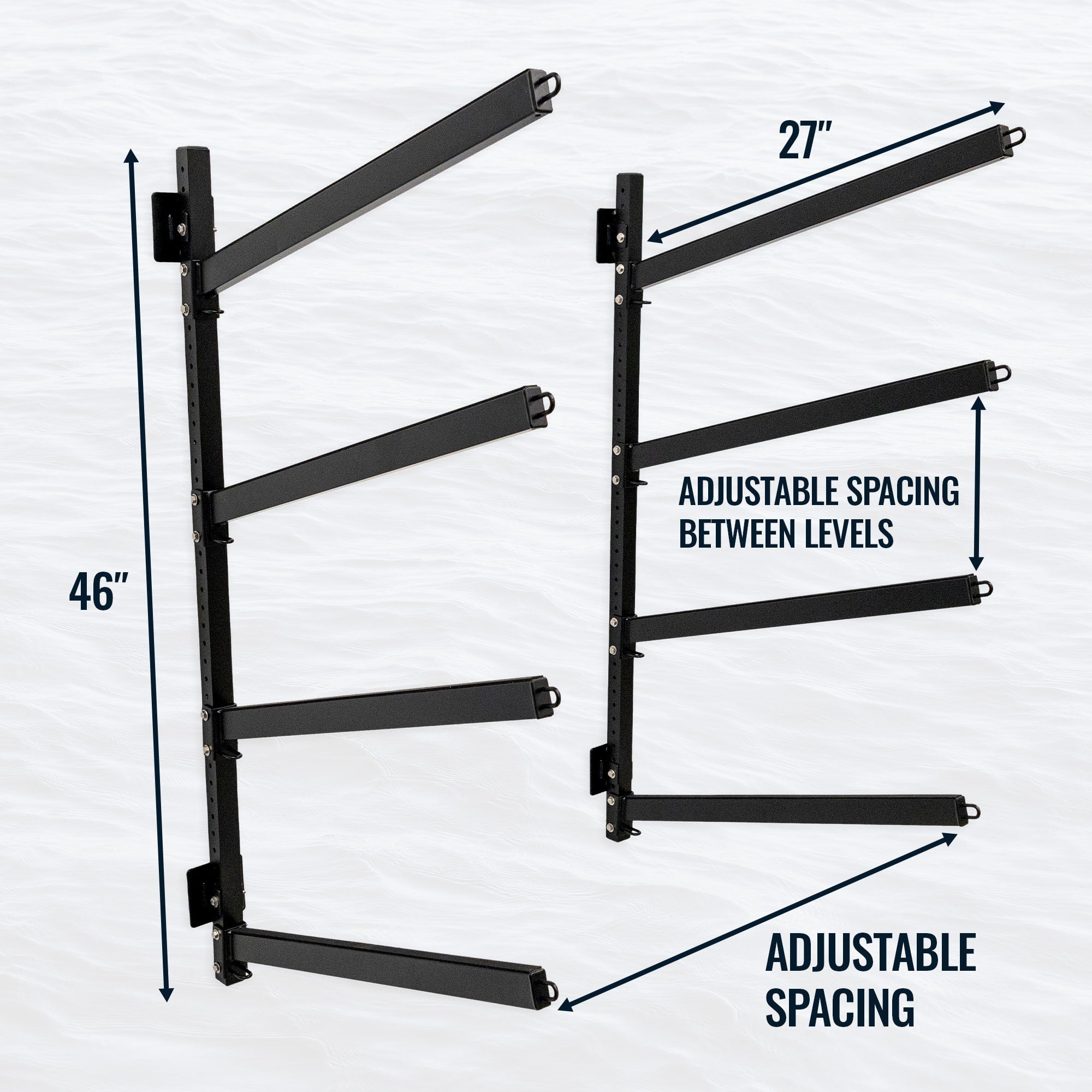 StoreYourBoard Shenandoah Kayak Storage - Outdoor Adjustable Rack - 4 Levels StoreYourBoard Shenandoah Kayak Storage - Outdoor Adjustable Rack - 4 Levels