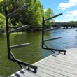 StoreYourBoard Chesapeake Kayak Storage - Adjustable Dock Rack - Over The Water - 4 Levels