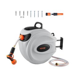 VEVOR Retractable Brass 115-ft Wall-mount Hose Reel