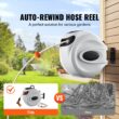 VEVOR Retractable Brass 115-ft Wall-mount Hose Reel