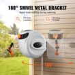 VEVOR Retractable Brass 115-ft Wall-mount Hose Reel
