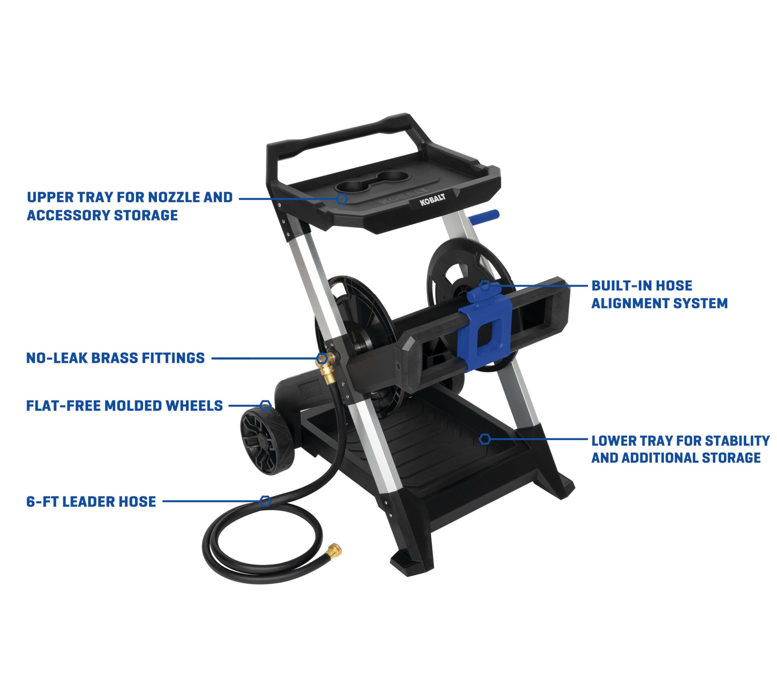 Kobalt Aluminum 200-ft Cart Hose Reel Kobalt Aluminum 200-ft Cart Hose Reel
