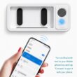 Waterproof Shower Phone Holder with Bluetooth Speaker and 360° Rotating Touch Screen Case