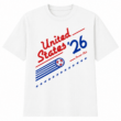 USA Soccer Club 2026 T-Shirt Retro Patriotic Graphic Tee Unisex