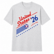 USA Soccer Club 2026 T-Shirt Retro Patriotic Graphic Tee Unisex