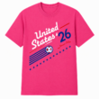 USA Soccer Club 2026 T-Shirt Retro Patriotic Graphic Tee Unisex