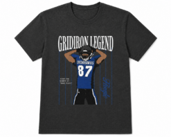 Gridiron Legend Football Graphic T-Shirt Vintage Sports Fan Tee Unisex