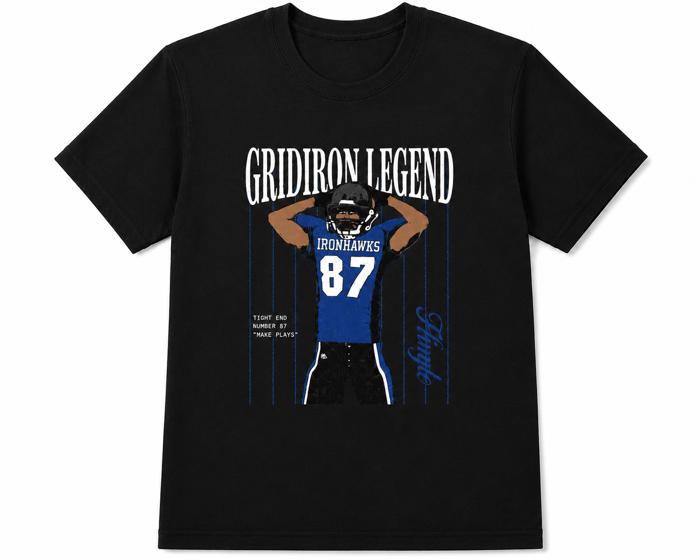 Gridiron Legend Football Graphic T-Shirt Vintage Sports Fan Tee Unisex Gridiron Legend Football Graphic T-Shirt Vintage Sports Fan Tee Unisex