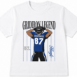 Gridiron Legend Football Graphic T-Shirt Vintage Sports Fan Tee Unisex Gridiron Legend Football Graphic T-Shirt Vintage Sports Fan Tee Unisex
