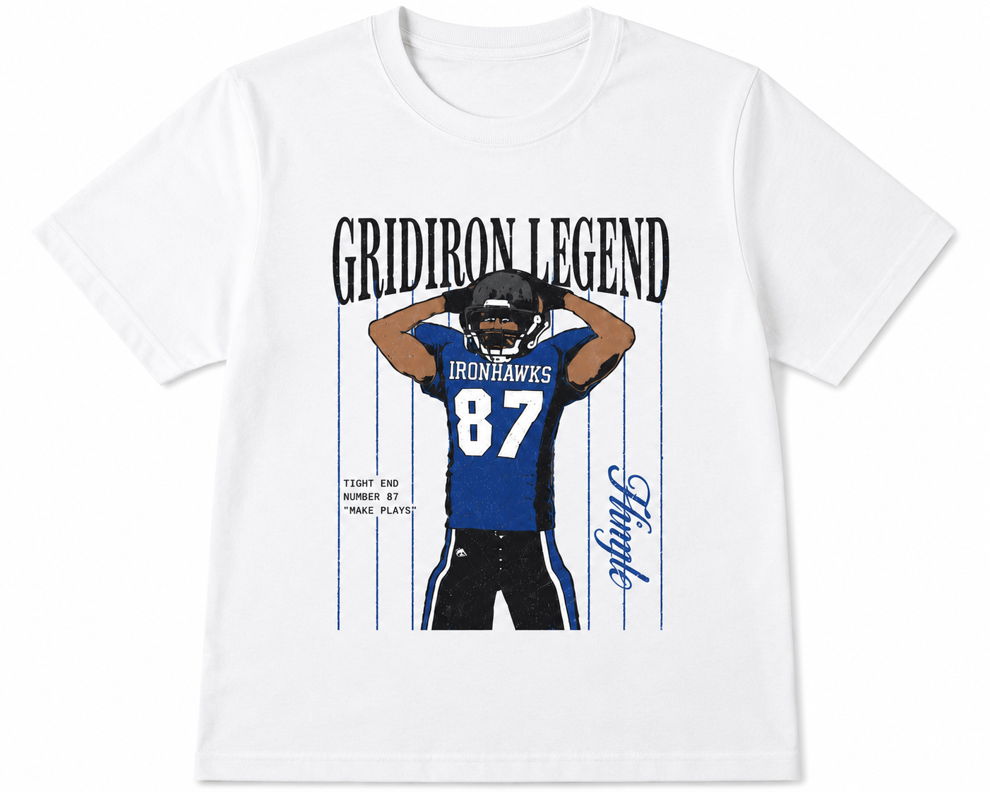 Gridiron Legend Football Graphic T-Shirt Vintage Sports Fan Tee Unisex Gridiron Legend Football Graphic T-Shirt Vintage Sports Fan Tee Unisex - Image 5