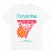 San Antonio Retro Basketball Hoop Graphic T-Shirt Vintage Sports Fan Tee San Antonio Retro Basketball Hoop Graphic T-Shirt Vintage Sports Fan Tee