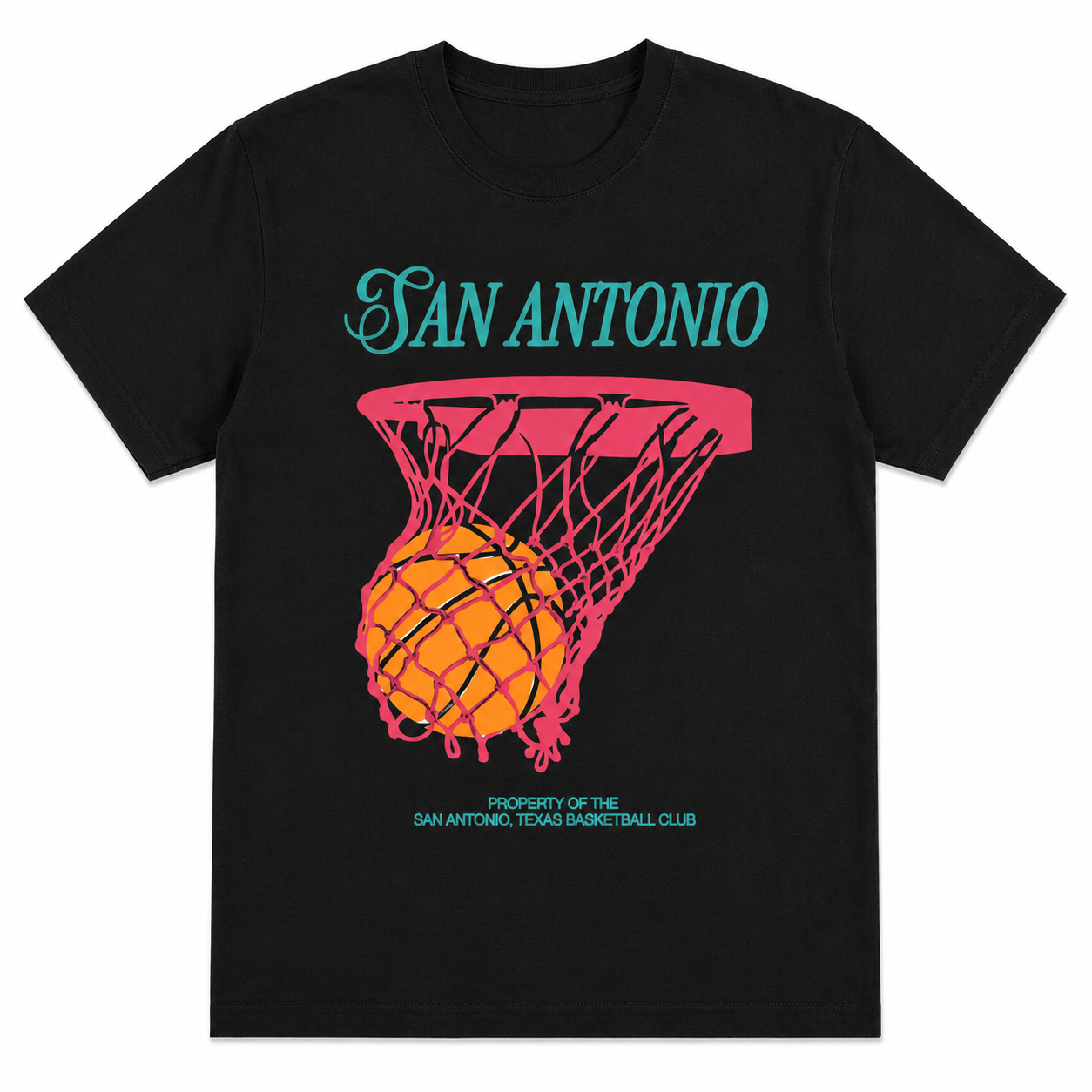 San Antonio Retro Basketball Hoop Graphic T-Shirt Vintage Sports Fan Tee San Antonio Retro Basketball Hoop Graphic T-Shirt Vintage Sports Fan Tee
