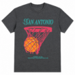 San Antonio Retro Basketball Hoop Graphic T-Shirt Vintage Sports Fan Tee San Antonio Retro Basketball Hoop Graphic T-Shirt Vintage Sports Fan Tee
