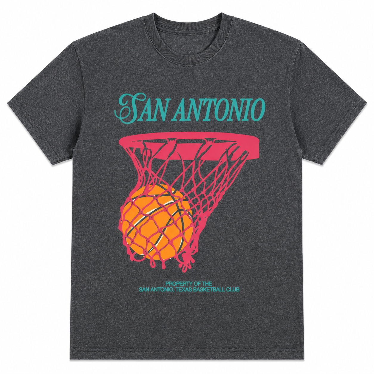 San Antonio Retro Basketball Hoop Graphic T-Shirt Vintage Sports Fan Tee San Antonio Retro Basketball Hoop Graphic T-Shirt Vintage Sports Fan Tee