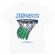 Minnesota Retro Basketball Hoop Graphic T-Shirt Vintage Sports Fan Tee