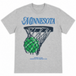 Minnesota Retro Basketball Hoop Graphic T-Shirt Vintage Sports Fan Tee