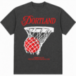 Portland Retro Basketball Hoop Graphic T-Shirt Vintage Sports Fan Tee