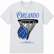Orlando Retro Basketball Hoop Graphic T-Shirt Vintage Sports Fan Tee