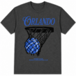 Orlando Retro Basketball Hoop Graphic T-Shirt Vintage Sports Fan Tee
