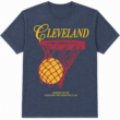 Cleveland Retro Basketball Hoop Graphic T-Shirt Vintage Sports Fan Tee