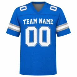 Custom Football Jersey for Men and Women, Blue Gray