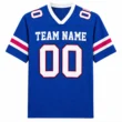 Custom Football Jersey for Men and Women Blue Red