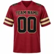 Custom Football Jersey for Men and Women, Maroon Yellow