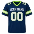 Custom Football Jersey for Men and Women, Navy Green