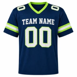 Custom Football Jersey for Men and Women, Navy Green