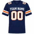 Custom Football Jersey for Men and Women, Navy Orange