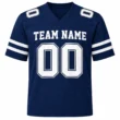 Custom Football Jersey for Men and Women, Navy White